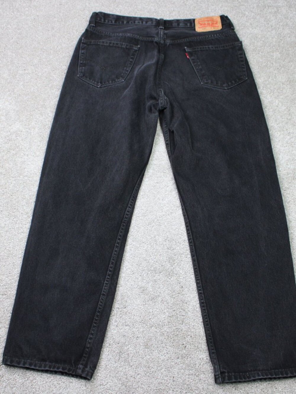 Levi's 550 Jeans Mens 36x32 Black Relaxed Fit 100% Cotton 5-Pocket Denim Y2K - Picture 5 of 14